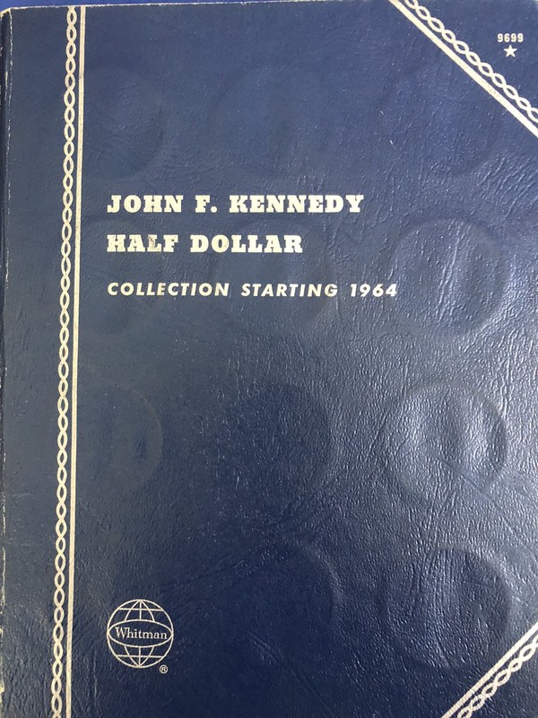 Vintage Whitman Coin Folders J F Kennedy #1 (no Coins)