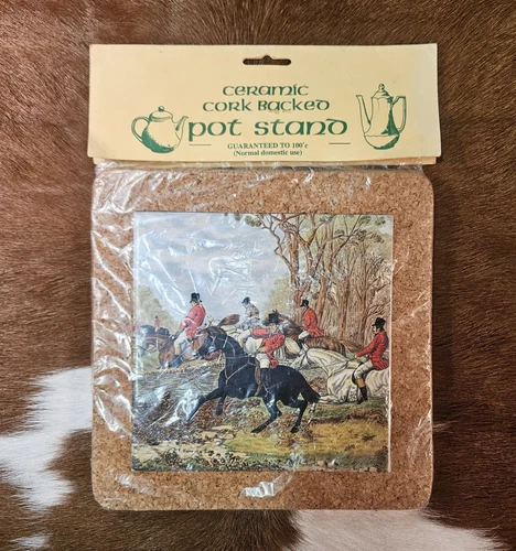 1960’s Vintage Kiln Fired TileCraft Trivet 6" JF Herring Sr. (Time Capsule Rare) - product listing photo