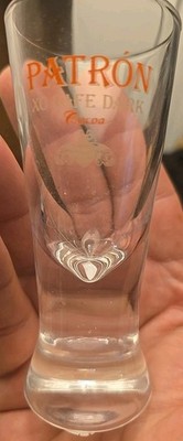 Patron Tall Shot Glass Xo Cafe Dark