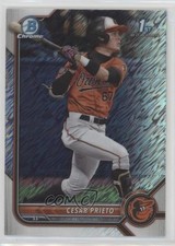 2022 Bowman Chrome Prospects Shimmer Refractor Cesar Prieto #BCP-206 0a5t