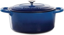 Crock Pot Artisan 7-Quart Oval Enameled Cast Iron Dutch Oven
