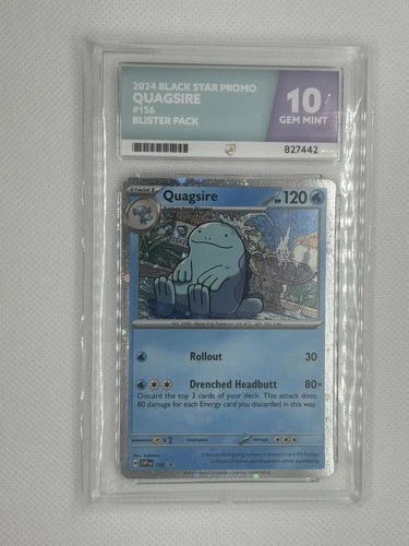 Pokémon Quagsire 156 Promo Surging Sparks 2024 TCG ACE 10 - Gem Mint