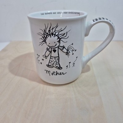 Enesco Children of the Inner Light Marci Mother Coffee Mug White Black Ceramic