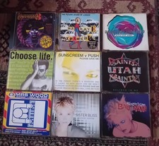 Job Lot of 9 CD Singles Techno Dance From 90s/00s Various Artists Inc Sunscreem