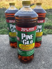 Pine Glo Antibacterial Disinfectant Cleaner Kitchen Bathroom 50 fl oz 3 Pack