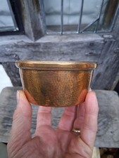 Original WHITE STAR LINE RMS OLYMPIC TITANIC ERA Copper Dish Stamped ELKINGTON