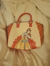 Loungefly Disney Beauty And The Beast Belle Rose Satchel Bag Crossbody Bag Purse
