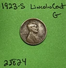 1923 S Lincoln Wheat Cent / Penny 1c Good See Pictures