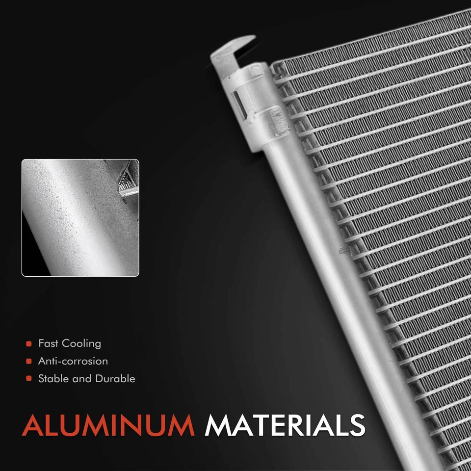 Condensador de aire acondicionado con soporte para Chevrolet Malibu Buick Regal Century Olds Pontiac Foto 2 de 4