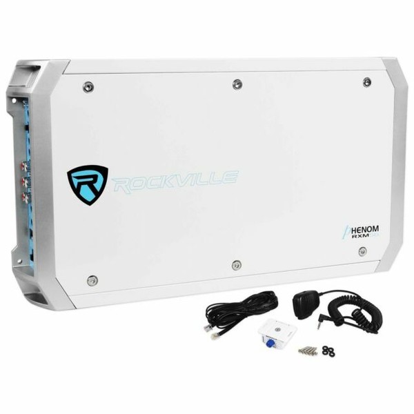 Rockville RXMS6 2600 Watt 6 Channel Marine/Boat Amplifier + PA