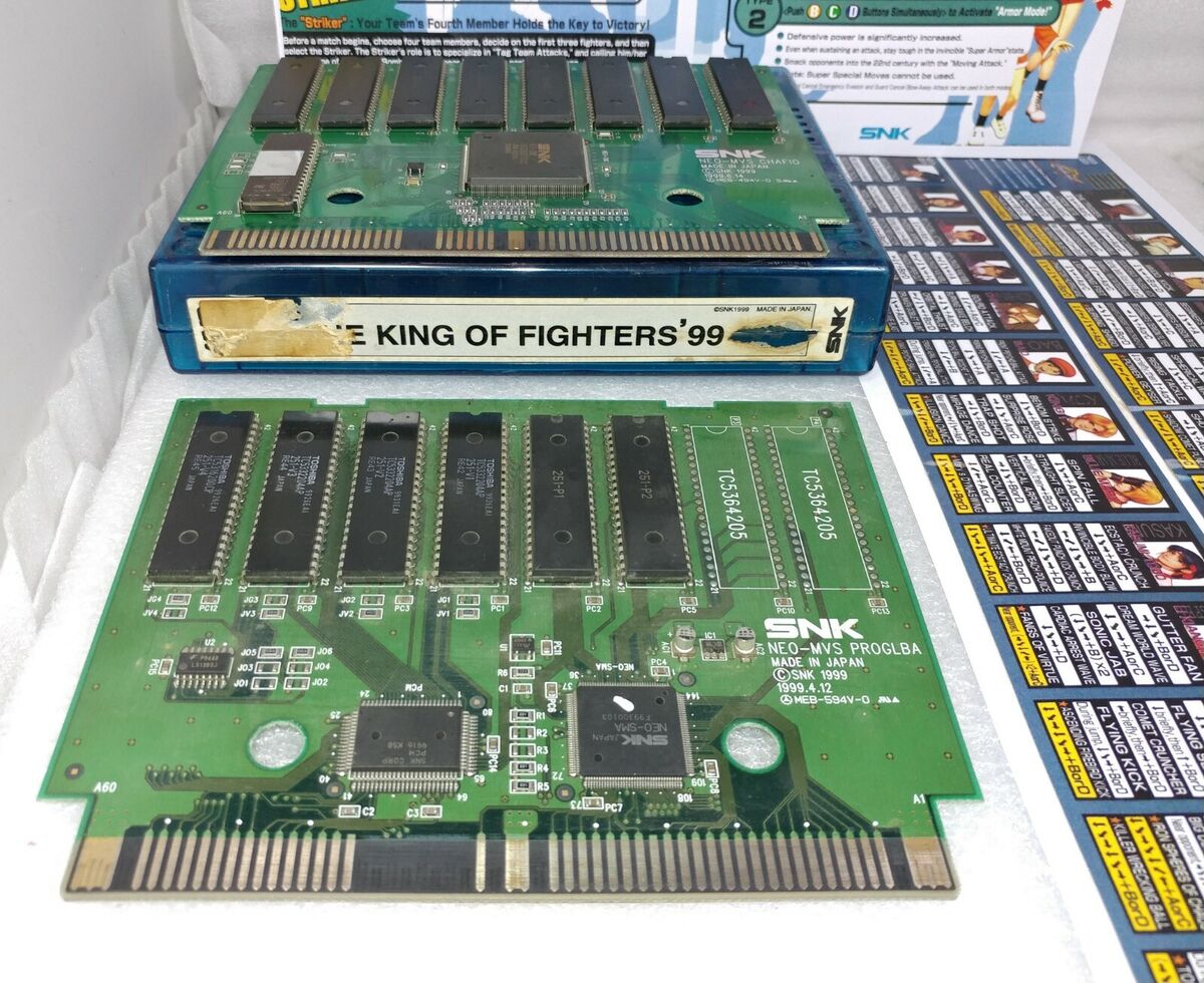 SNK Cart - The King of Fighter 99 MVS Original Arcade Video Game