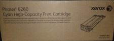 New Genuine Xerox Phaser 6280 Cyan High Yield Toner Cartridge 106R01392