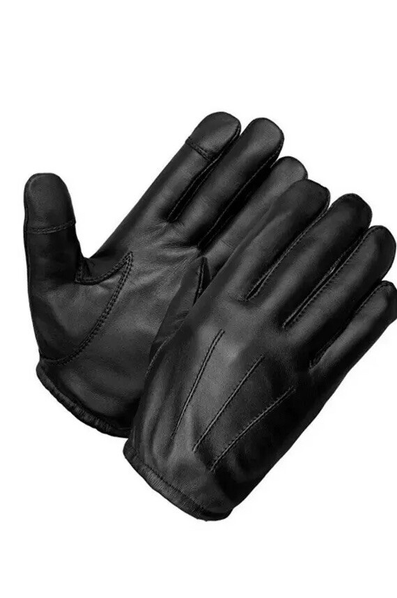Police Touchscreen cut resistant Lined Gloves Leather Men Gloves. eBay