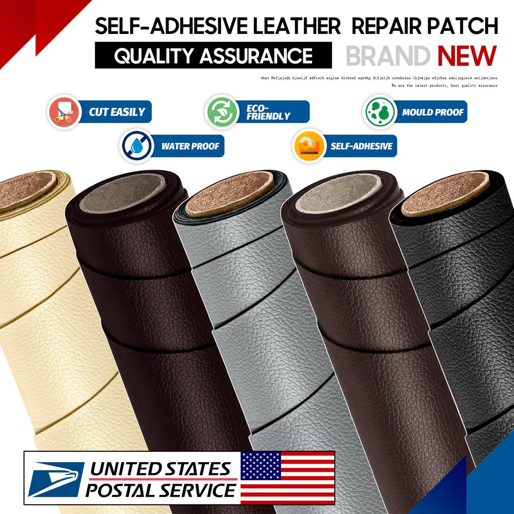 Leather Repair Kit Self-Adhesive Patch Stick on Sofa Clothing Car Seat Couch-US