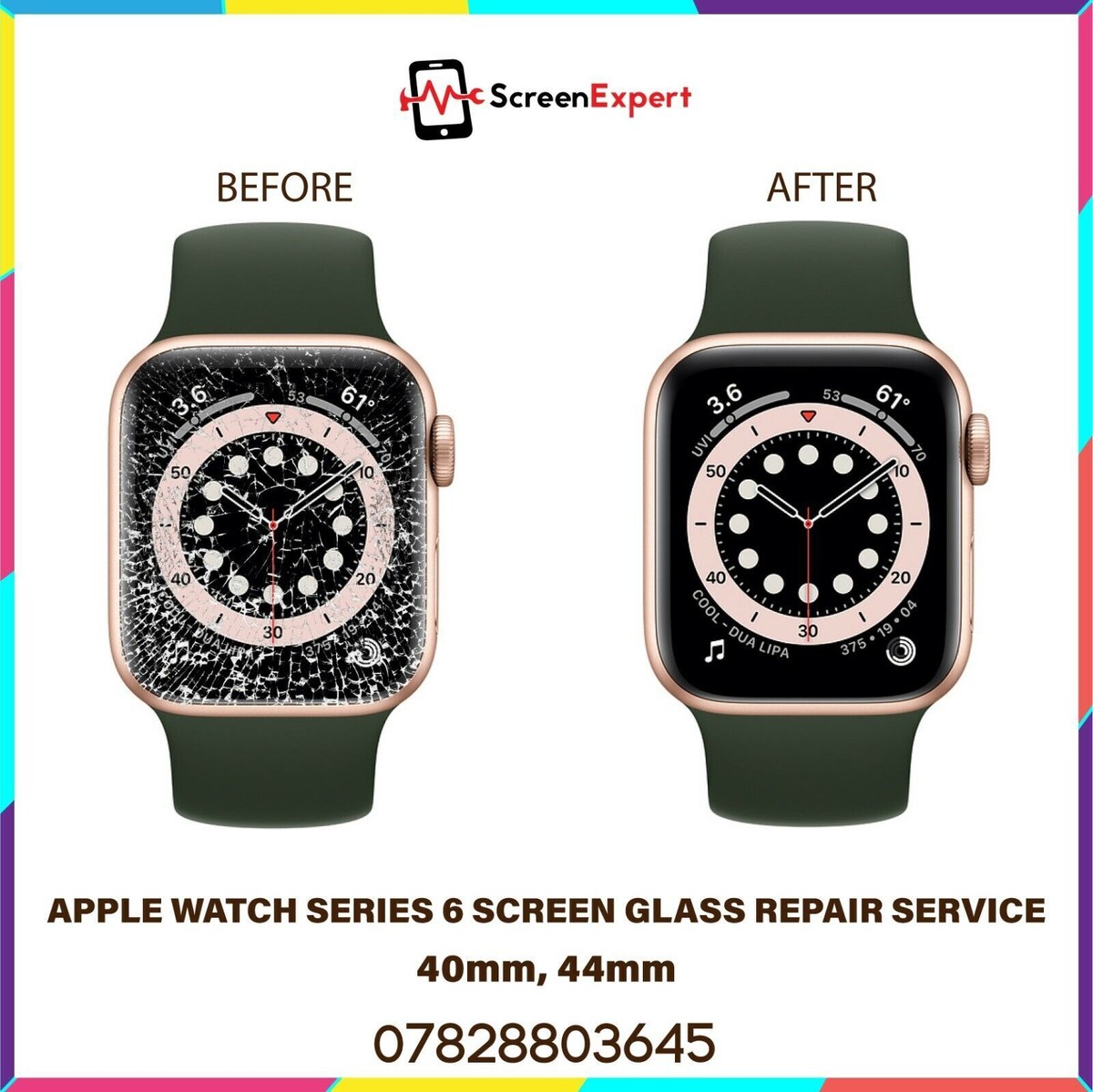 Apple Watch Series 40mm 44mm Cracked Screen LCD Glass Repair