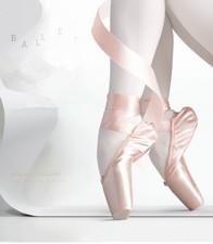 Professionelle Ballett Spitzenschuhe Ribbon Flat Satin Mädchen Tanzschuhe