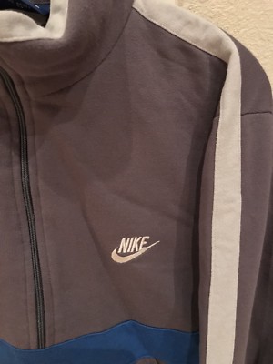 Vtg 80's Nike Blue Tag Pullover Half Zip Jacket Sweatshirt Mens