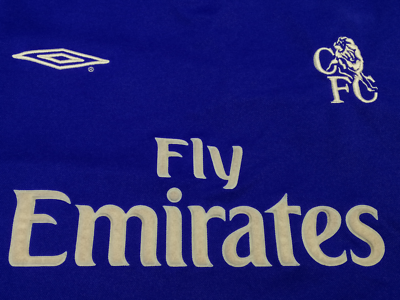 Chelsea 2001 - 2003 home vintage football shirt jersey Umbro size