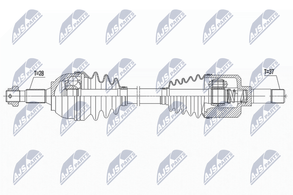 Nty NPW-PE-057 Antriebswelle FüR CitroëN, Peugeot-image