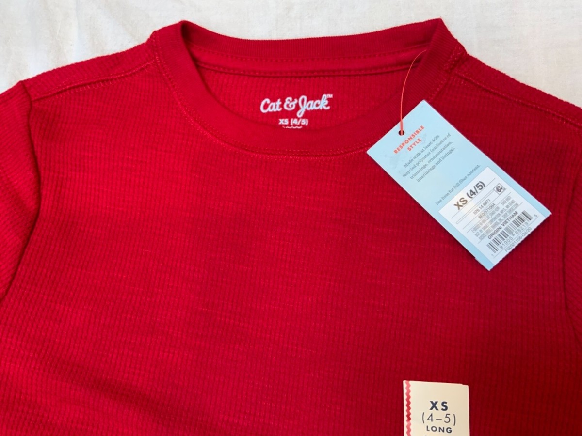 Boys Long Sleeve Thermal Waffle Shirt Cat & Jack | eBay