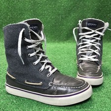 Sperry Top-Sider 9446477 Wool Sherpa Shearling High Top Sneaker Women's US 6