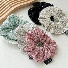 Sequins Hair Scrunchies Glitter Elastic Hair Band High Ponytail Holder Hair Ties