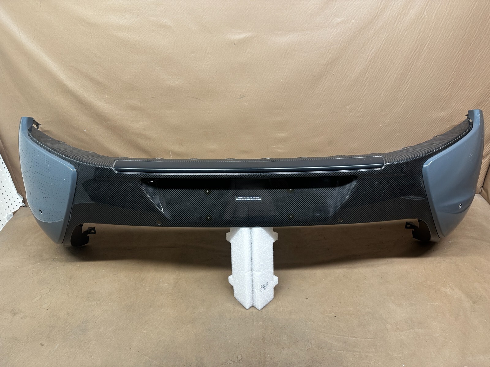2015-2017 McLaren 650S Spider Carbon Fiber Rear Bumper Cover Sensor Holes OEM