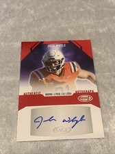 2023 SAGE ASPIRE FOOTBALL JOSH WHYLE  ROOKIE AUTO AUTOGRAPH RED FOIL TITANS