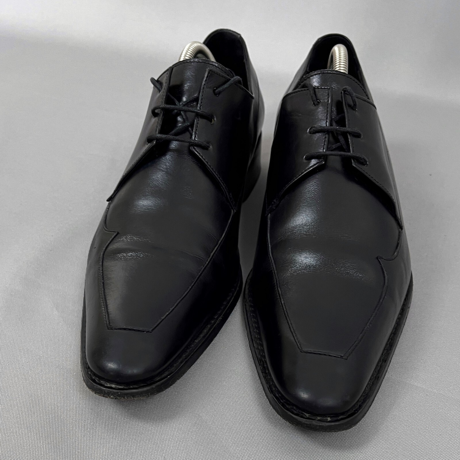 Stunning Vintage THIERRY MUGLER Leather Lace Up Designer Dress Shoes Size 41.5 image 9