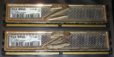 4GB KIT OCZ Gold Series DDR2 RAM 1066MHz PC2-8500U DIMM 240-pol.CL5 OCZ2G10664GK