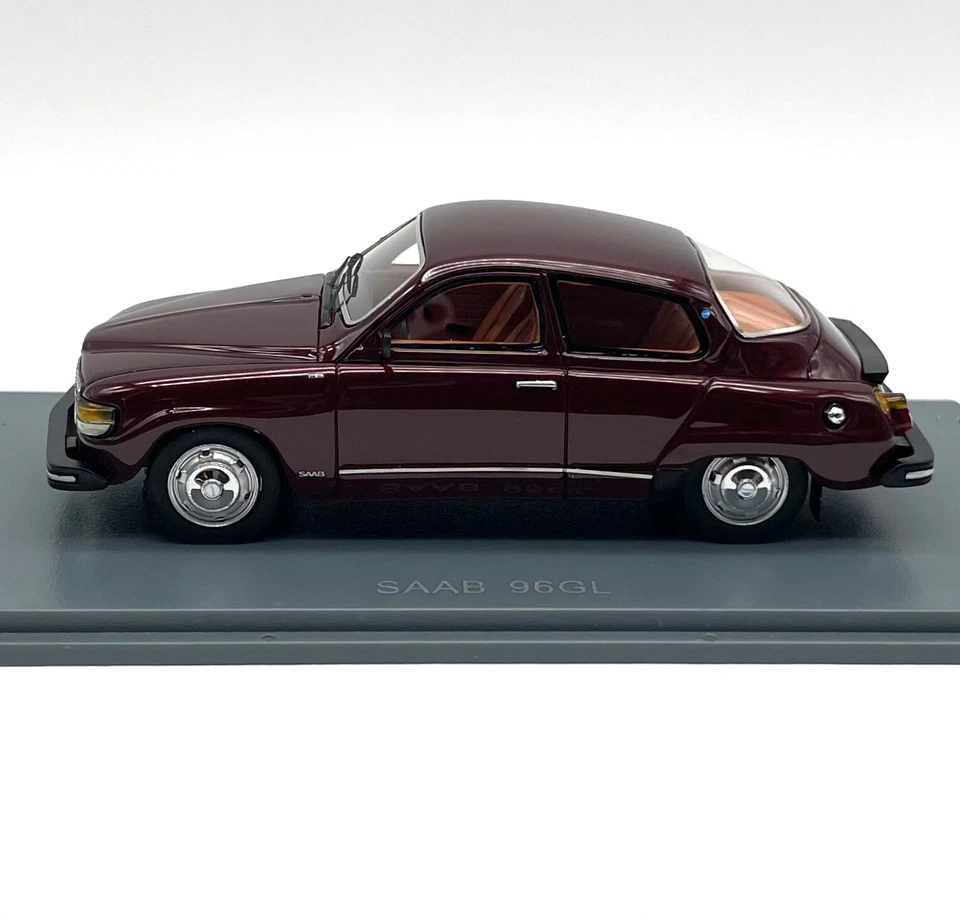 NEO 43680 Saab 96 GL Limousine in weinrot, extrem selten OVP 1:43 F2/02 - Bild 3 von 4