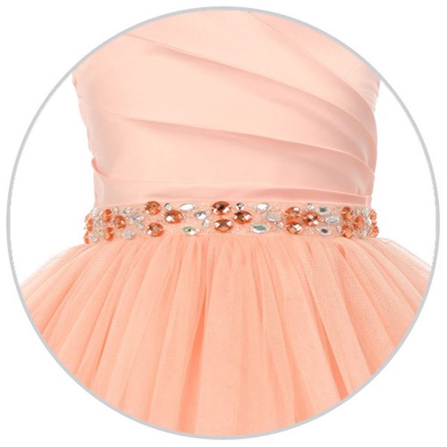 AQUA Size 14 Sleeveless Flower Girl Dress Formal Birthday Recital Bridesmaid - Picture 2 of 4