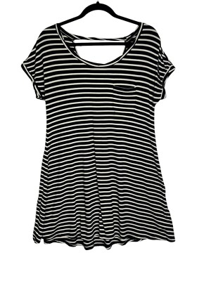 American Eagle T Shirt Dress Women Size XS Black White Striped Oversized | eBay American Eagle T Shirt Dress Women Size XS Black White Striped Oversized | eBay