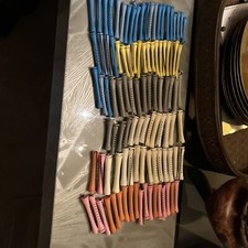 Vintage Hair Curlers Perm Rods Elastic Lot Of 100 All Excellent All Sizes