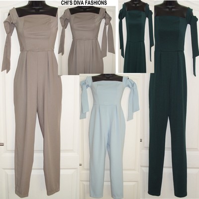 tie up shoulder jumpsuit