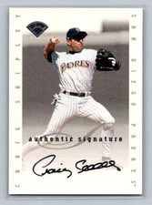 1996 Leaf Signature Series Signatures Update Craig Shipley Auto San Diego Padres