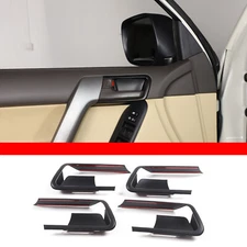 Matt Inner Door Handle Bezel Cover For Toyota Land Cruiser Prado FJ150 2014-2018