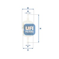 UFI Kraftstofffilter FüR VW Ford Audi Skoda Wartburg Trabant Lada Renault NSU
