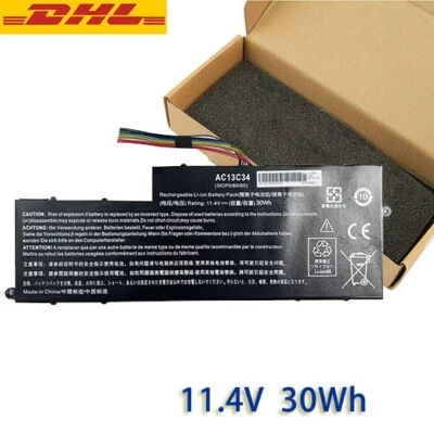 AC13C34 Akku für Acer Aspire V5-122p 3icp5/60/80 Kt.00303.005 11.4V 2600mAh - Bild 1 von 4