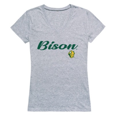 North Dakota State University Bison Thundering Herd NDSU Script Women T Shirt