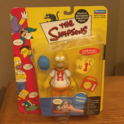 The Simpsons - Mascot Homer - Action Figure Playmates - Series 6 Retired NEW 