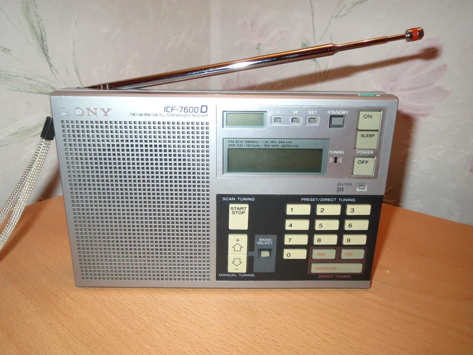 SONY ICF-7600D UKW/LW/MW;KW-RECIVER, mit PLL-SYNTHESIZER