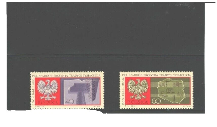 1961-1970 año de emisión sellos polaco