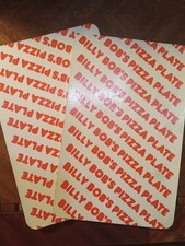 billy bobs pizza plate showbiz restaurant bil...