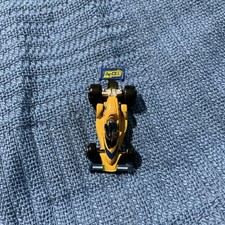 Micro Machines Indy 500 F1 Race Car Yellow Accel Driver Galoob 1987 VTG Toy Car