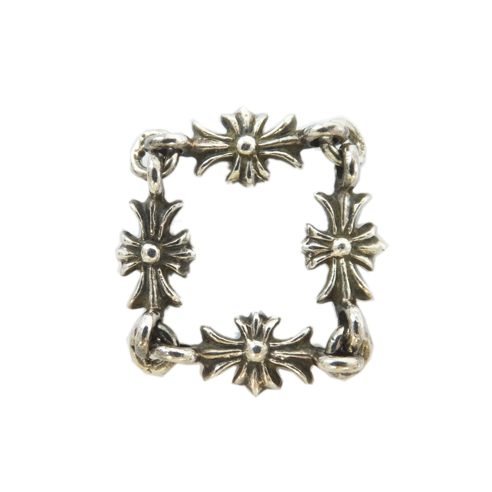 アクセサリー Chrome Hearts TINY E CH PLUS RING Chrome Hearts Tiny E CH Plus Ring with Blue Sapphire Ring