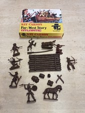 soldatini atlantic 1/32 West 1208 Kit Carson Scatola Replica 