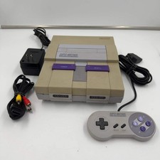 Super Nintendo Entertainment System SNES Video Game Console SNS-001 Gray