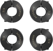 AZSSMUK 3/4" Shaft Collar Double Split Clamp-on Carbon Steel with 3/4", Black 