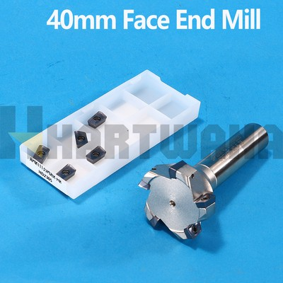 #ad 10PCS APMT1135PED Milling Inserts 40mm 5 Flutes Indexable End Mill Shell Cutter $54.79